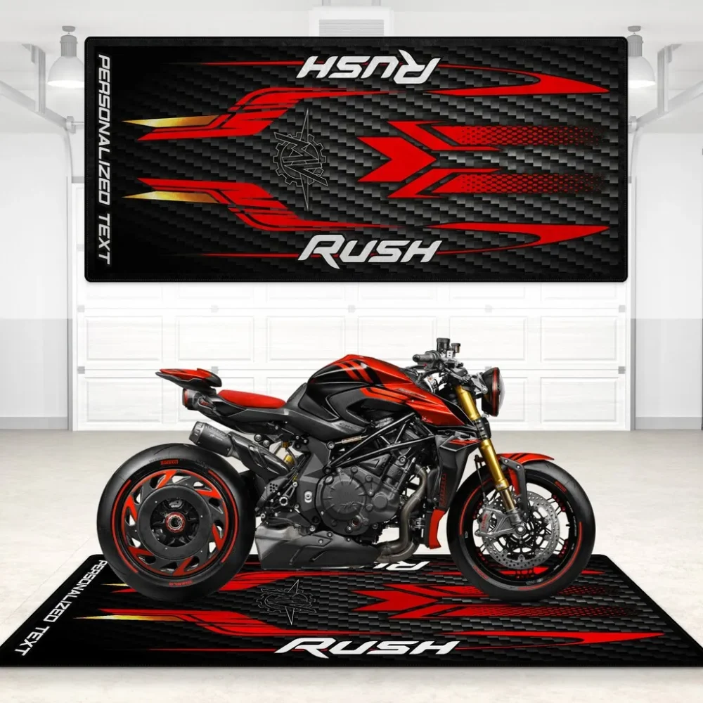 Asphalt Spirit Motorcycle Floor Mat, Personalized Pit Mat for Bikers CAR496101125152 - Image 6