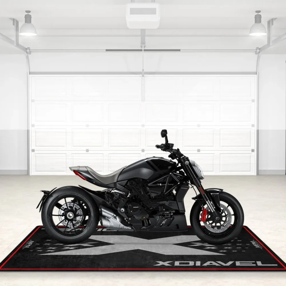 Asphalt Spirit Motorcycle Floor Mat, Personalized Pit Mat for Bikers CAR496101125154 - Image 5