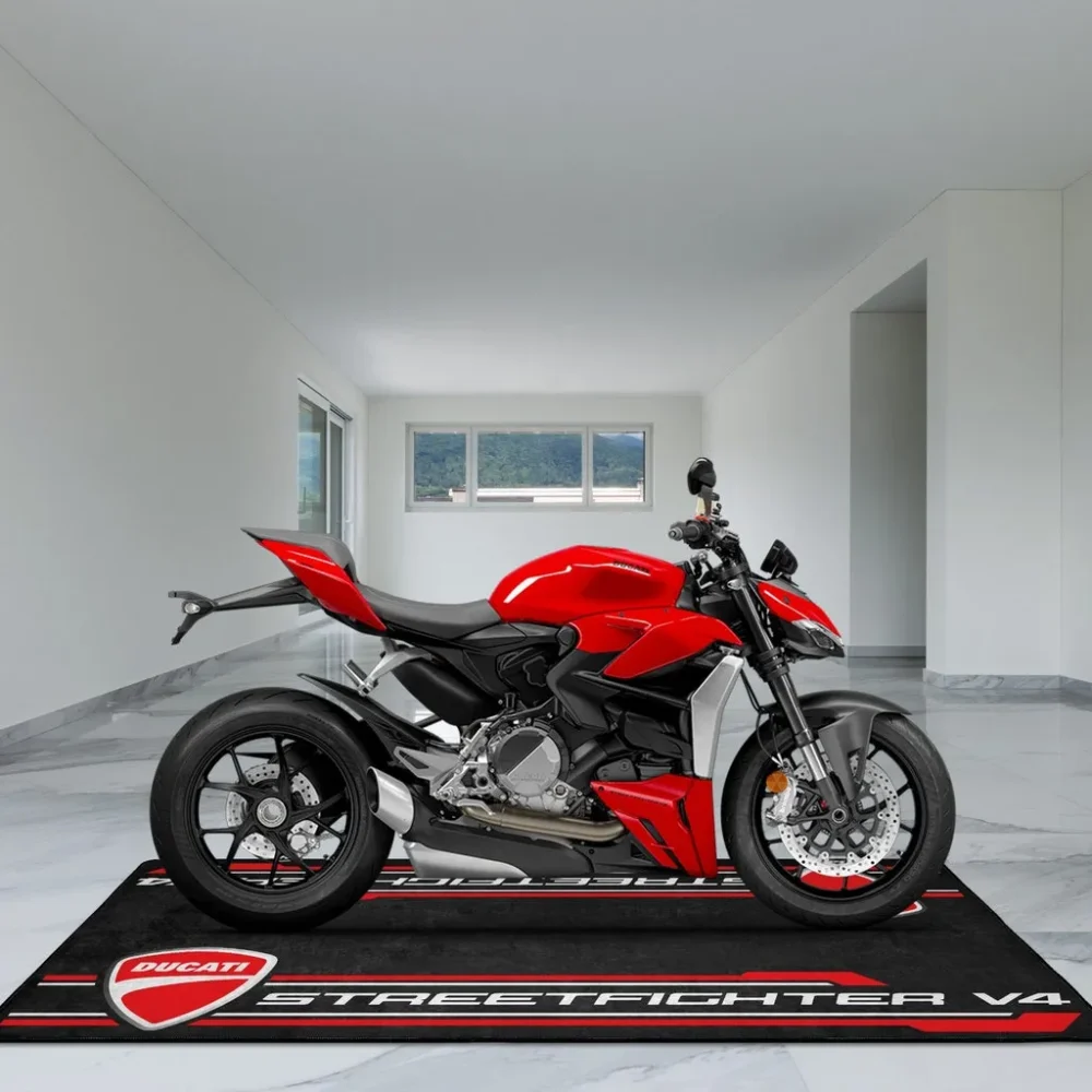 Two-Wheel Beast Motorcycle Floor Mat, Personalized Garage Floor Protection CAR496101125157 - Image 5