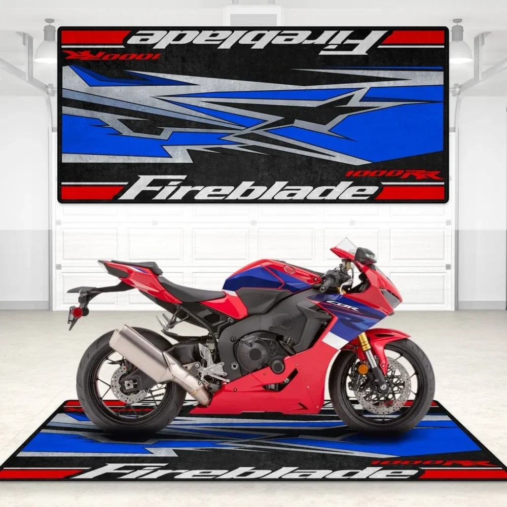Track Racer Motorcycle Floor Mat, Personalized Garage Floor Decor CAR496101125166 - Image 6