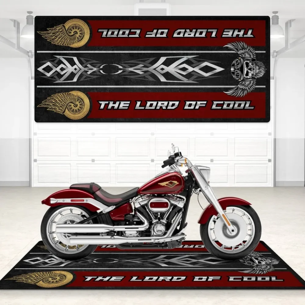 One-Off Build Motorcycle Floor Mat, Personalized Biker Pit Mat CAR496101125185 - Image 3