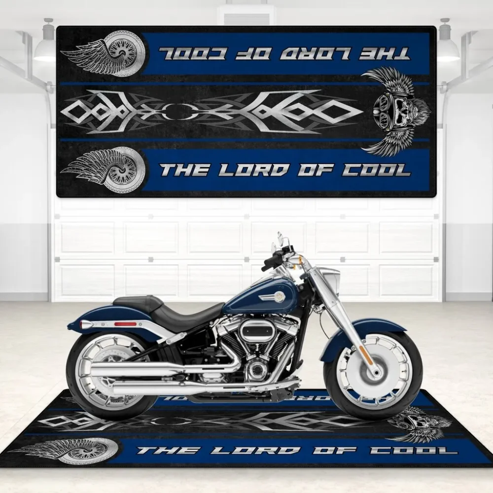 One-Off Build Motorcycle Floor Mat, Personalized Biker Pit Mat CAR496101125185 - Image 4