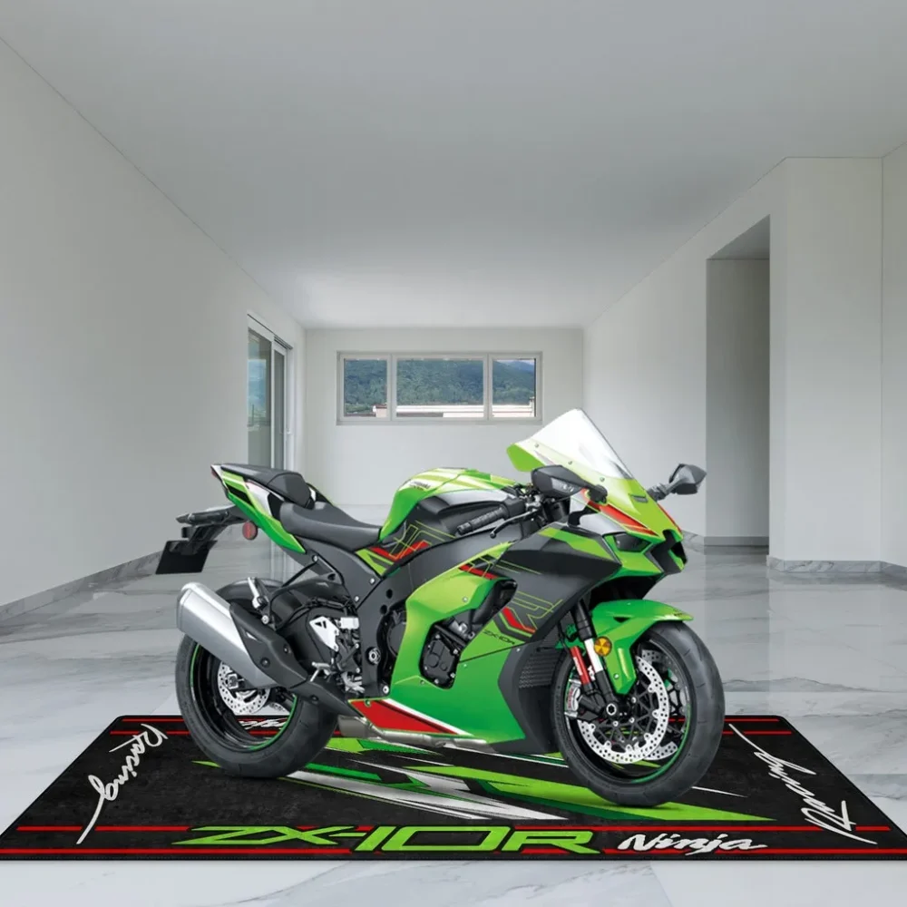 Trail Blazer Motorcycle Floor Mat, Custom Name Garage Mat CAR496101125187 - Image 5