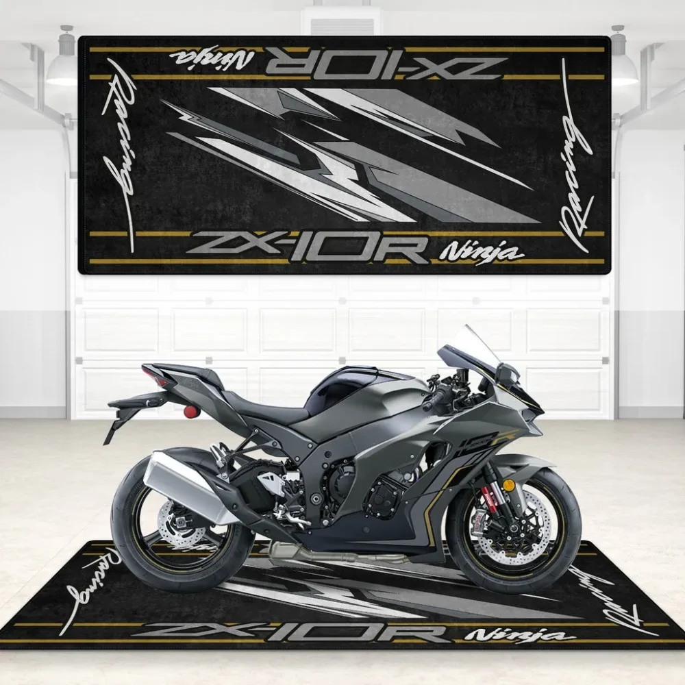 Trail Blazer Motorcycle Floor Mat, Custom Name Garage Mat CAR496101125187 - Image 6