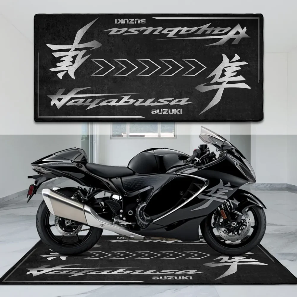 Cross-Country Rider Motorcycle Floor Mat, Stylish Motorcycle Pit Pad CAR496101125188 - Image 3