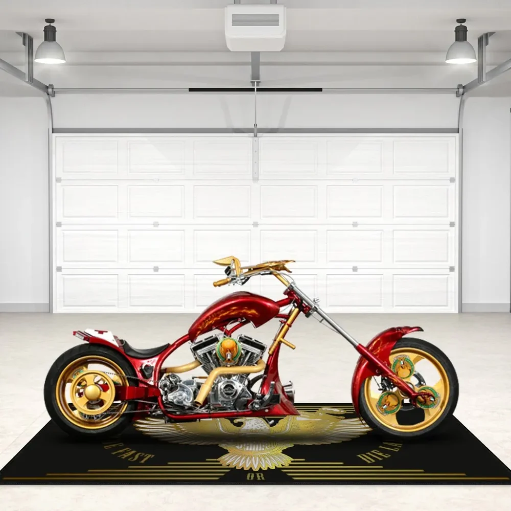 Enduro Spirit Motorcycle Floor Mat, Custom Biker Garage Display Mat CAR496101125190 - Image 5