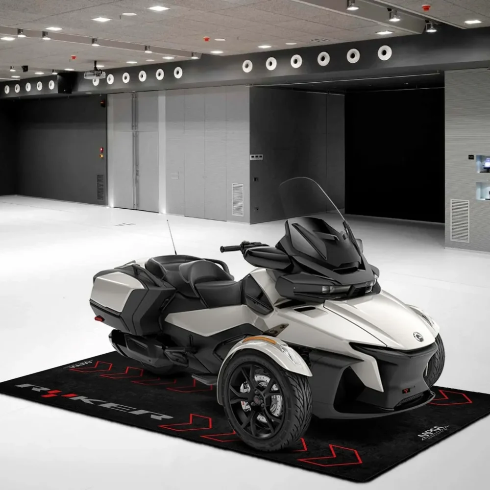 Highway Nomad Motorcycle Floor Mat, Custom Rider Garage Mat CAR496101125193 - Image 5