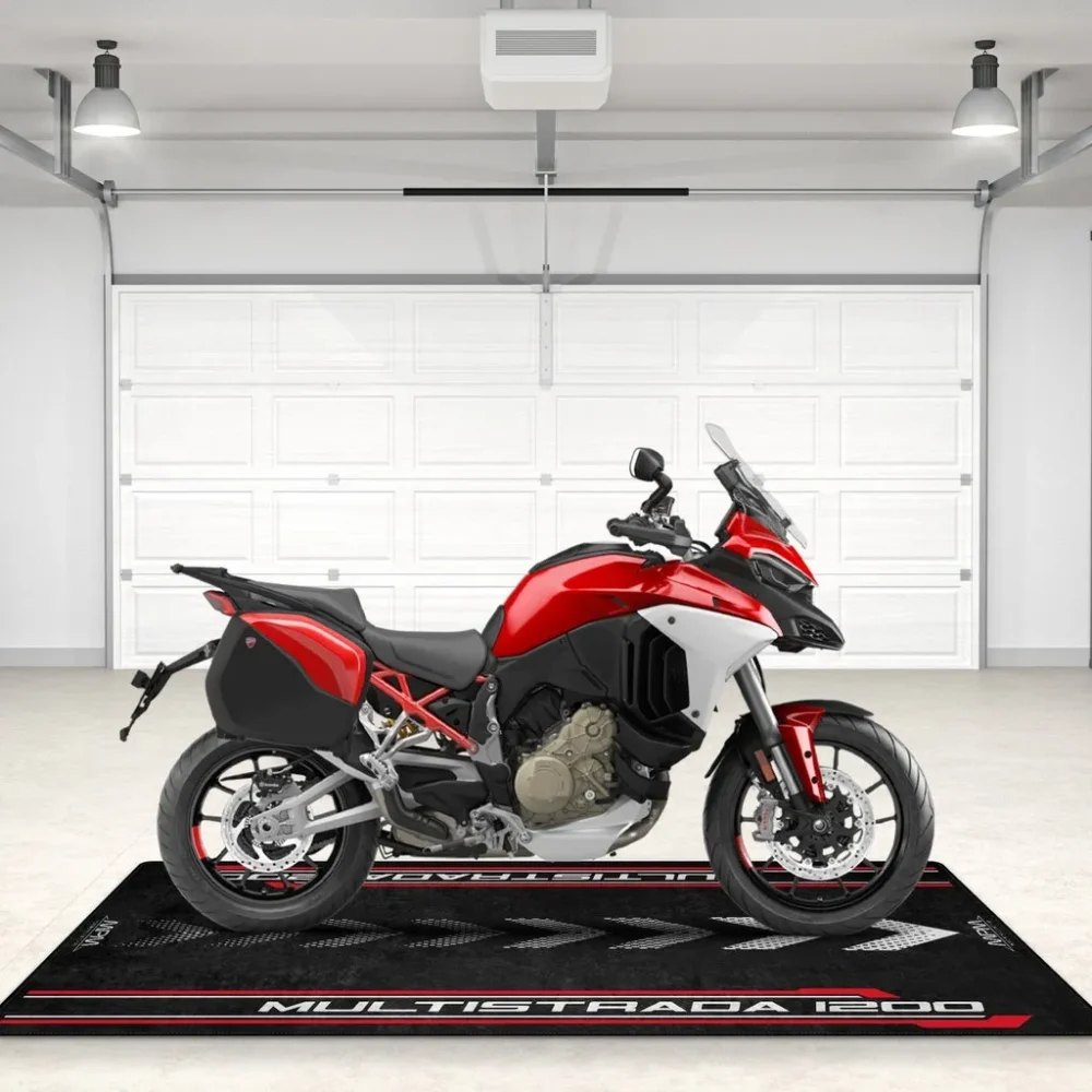 Lone Wolf Machine Motorcycle Floor Mat, Personalized Biker Garage Accessory CAR496101125197 - Image 5