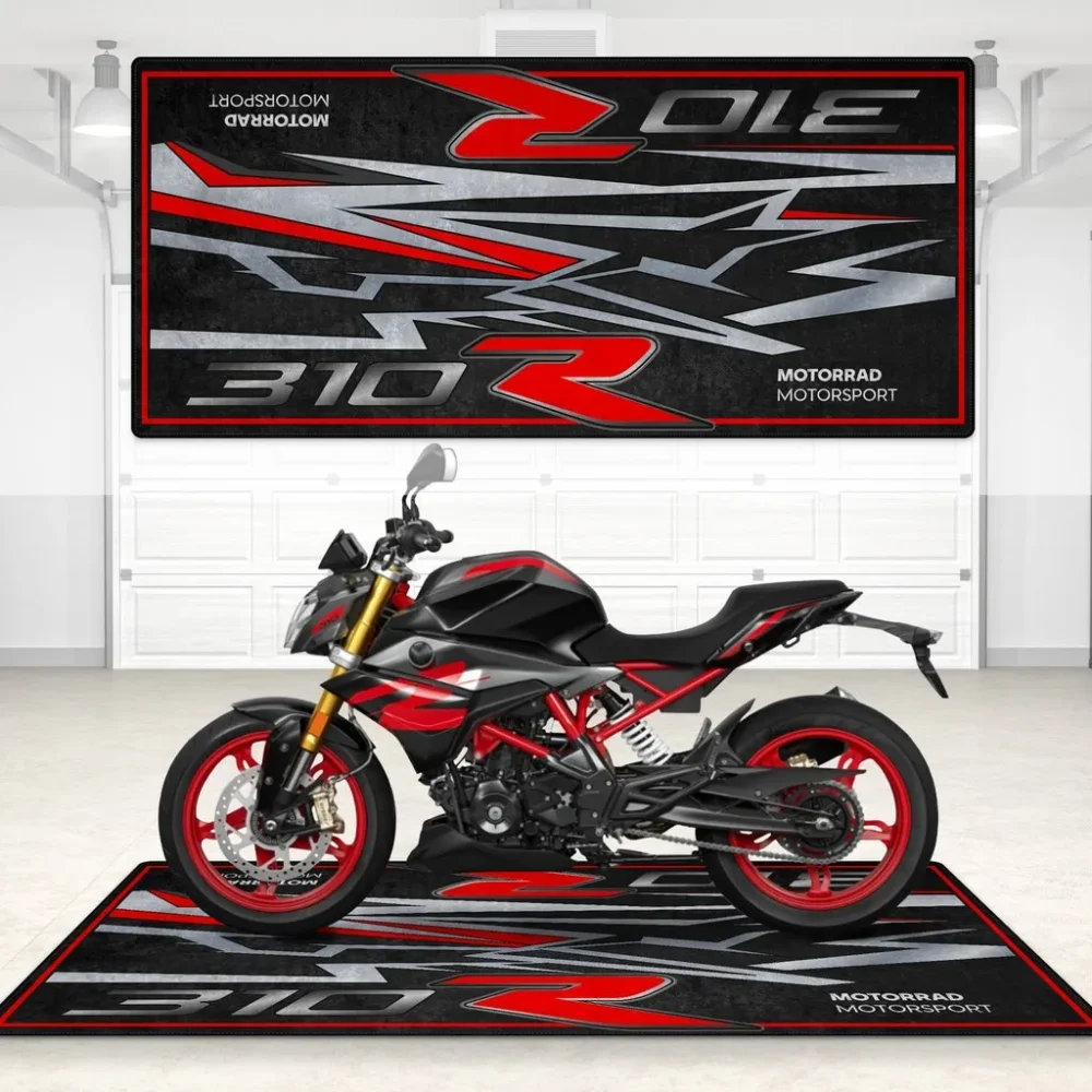 Chrome Soul Ride Motorcycle Floor Mat, Motorcycle Garage Protection Pad CAR496101125199 - Image 4